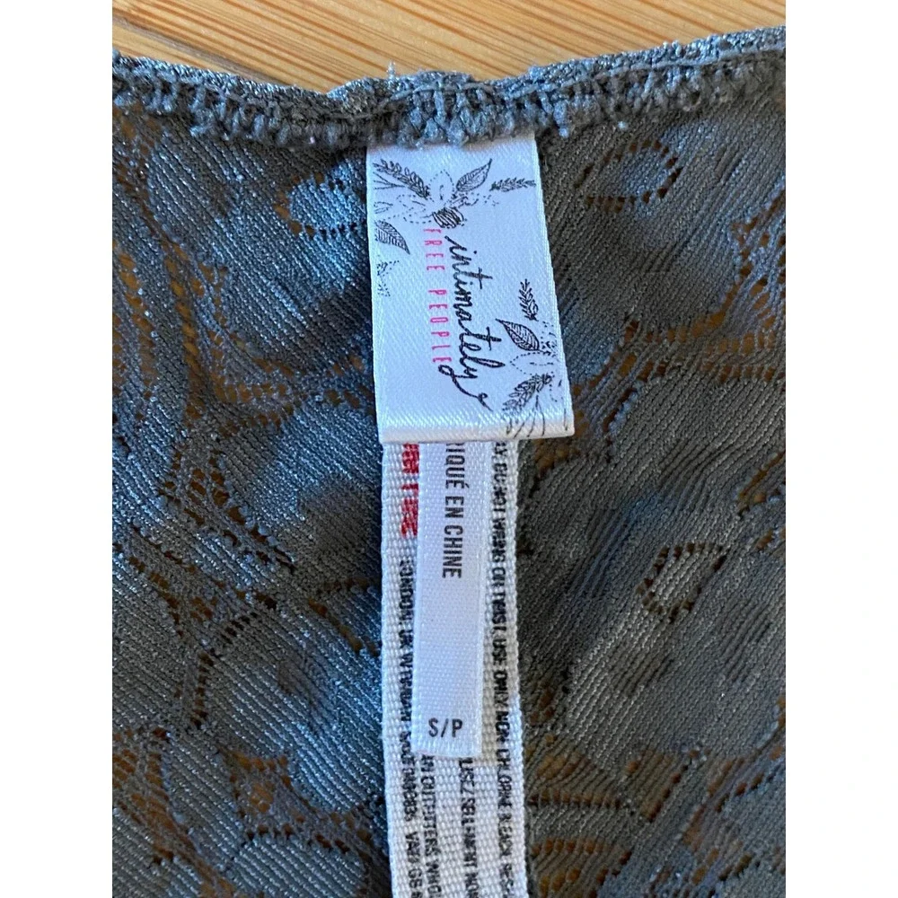 Intimately Free People Bralette Size S/P‎ Khaki Green Adella Lace Racerback Bra